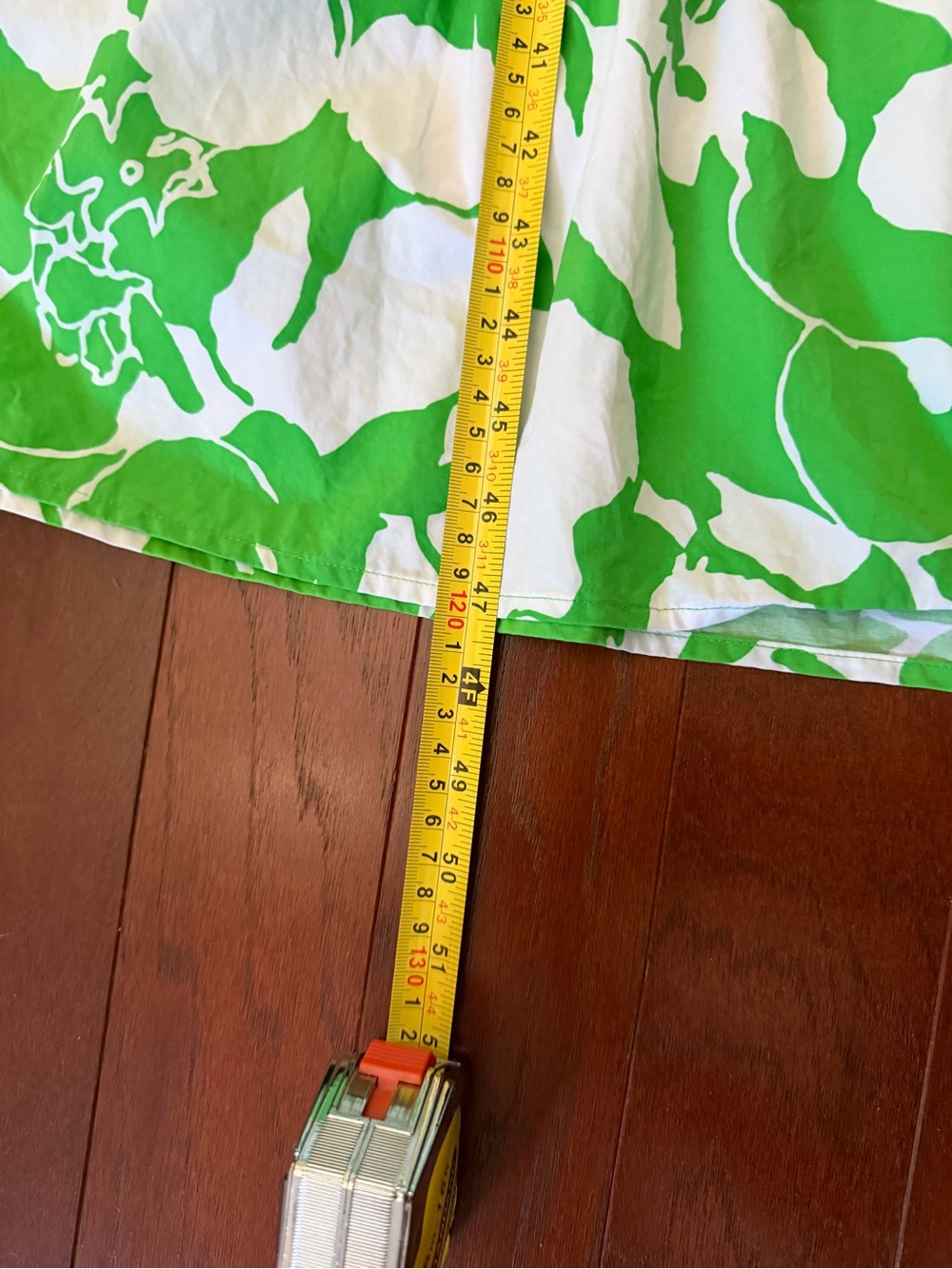 Rails Green & White Floral V-Neck Tiered Cotton Blend Midi Dress with Belt Small - Picture 6 of 12